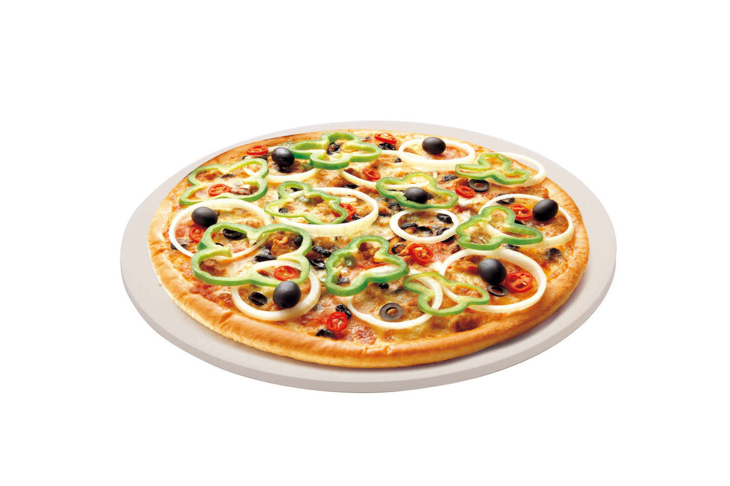 Hacienda Heat-Resistant BBQ Pizza Stone - 33cm