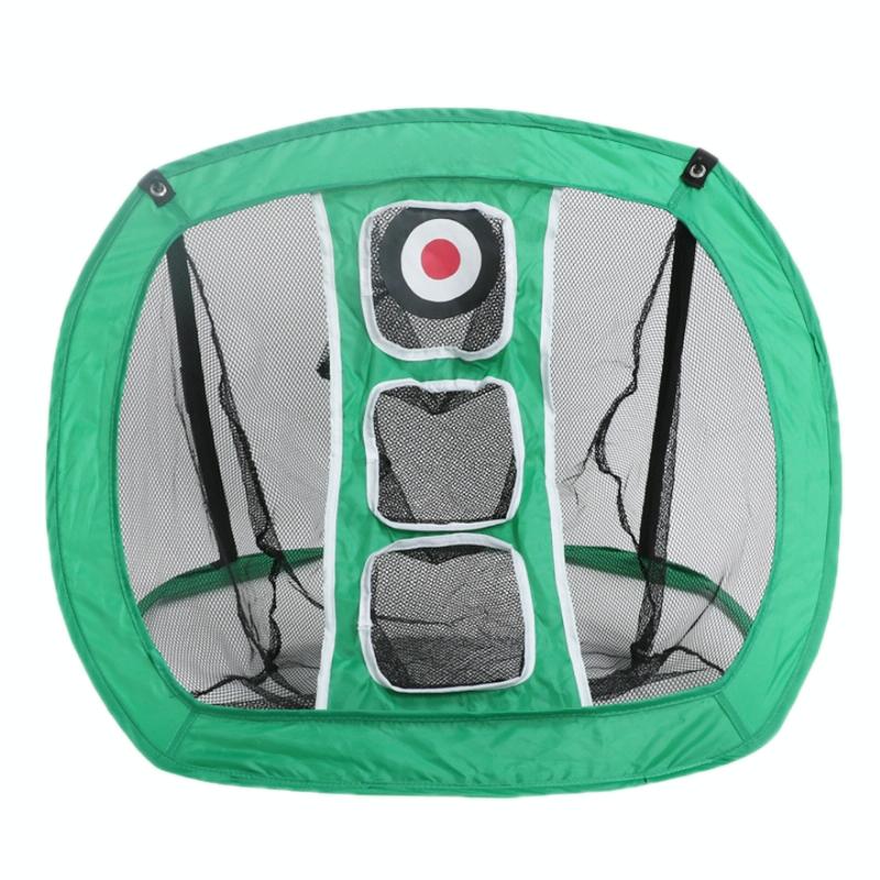 Foldable Square Golf Net for Indoor Practice - Orange