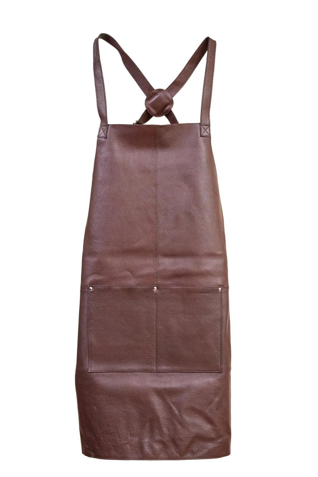 Pierre Cardin Professional Leather Apron - Brown