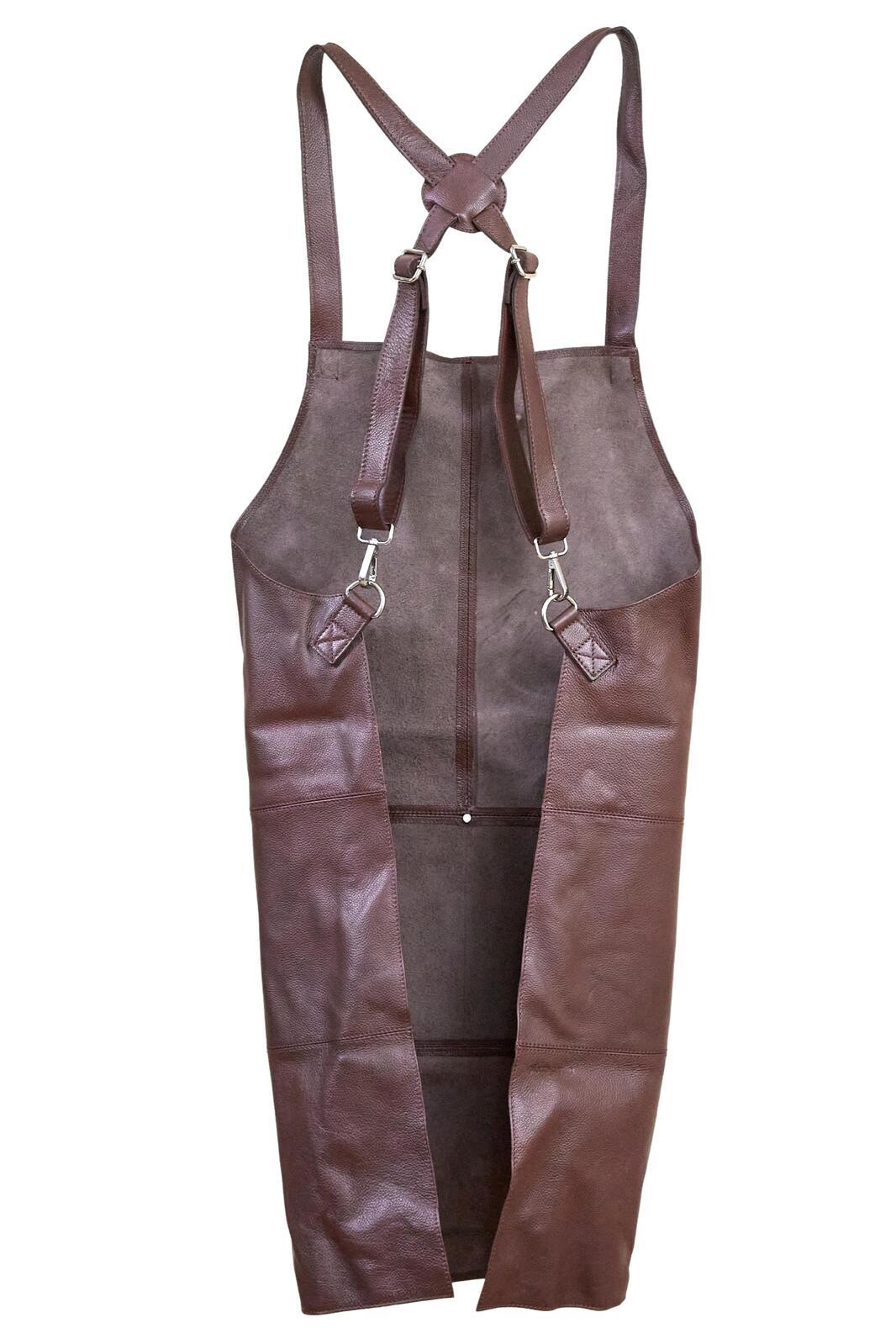 Pierre Cardin Professional Leather Apron - Brown