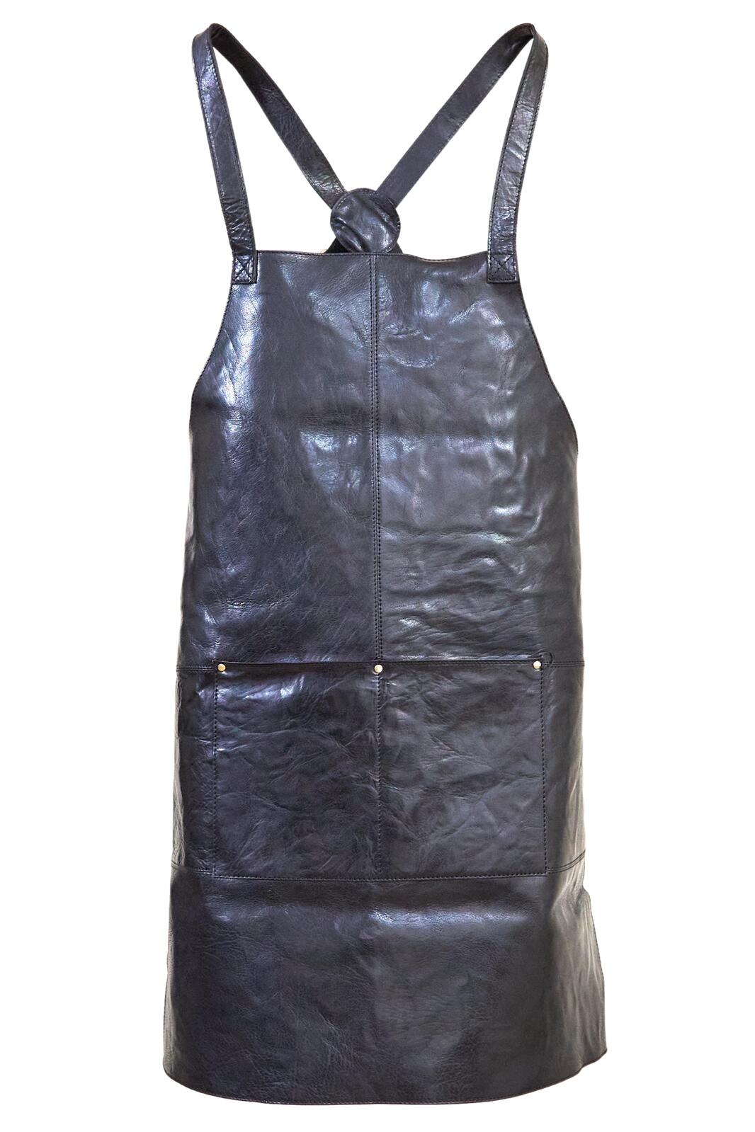 Pierre Cardin Professional Leather Apron - Black