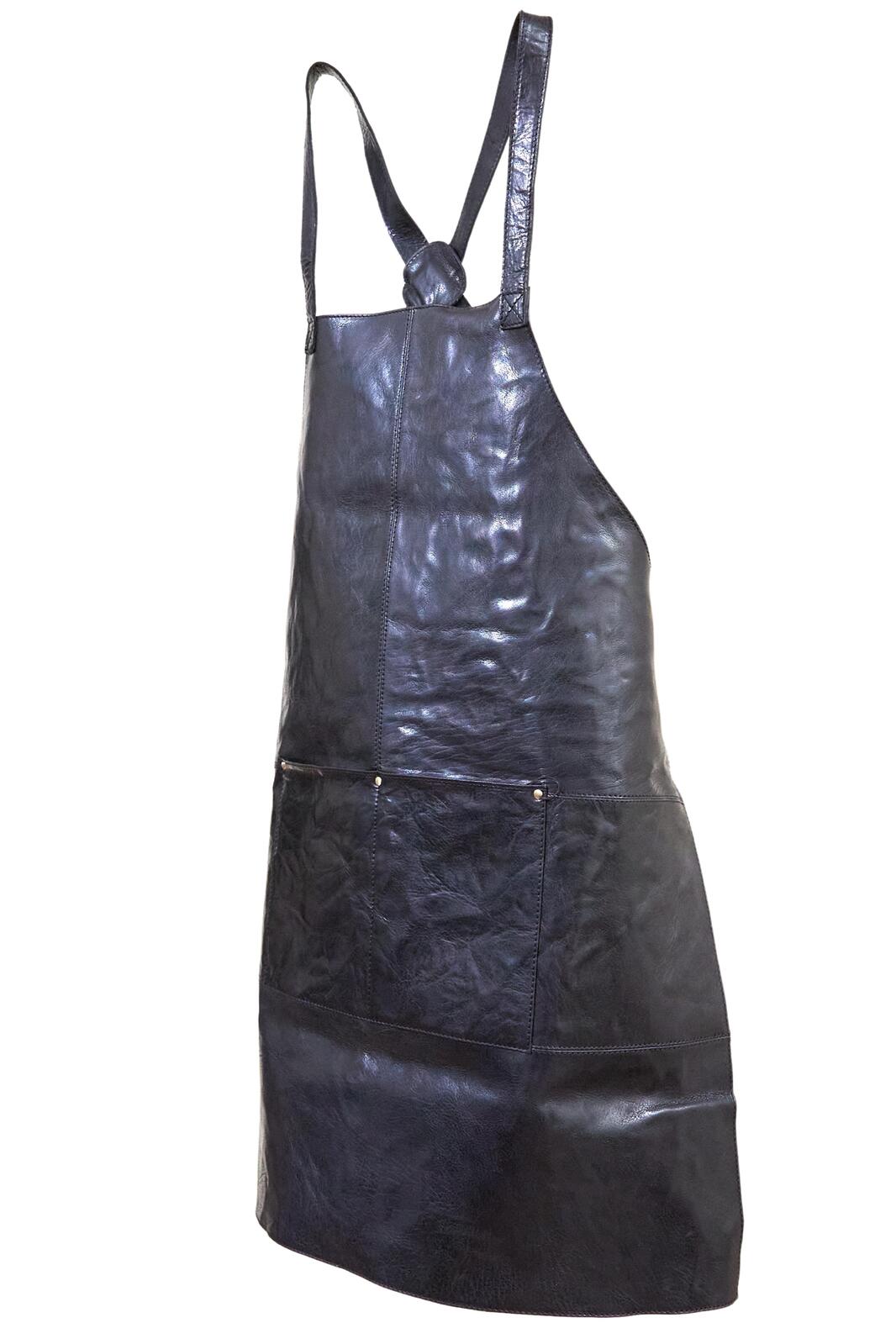 Pierre Cardin Professional Leather Apron - Black