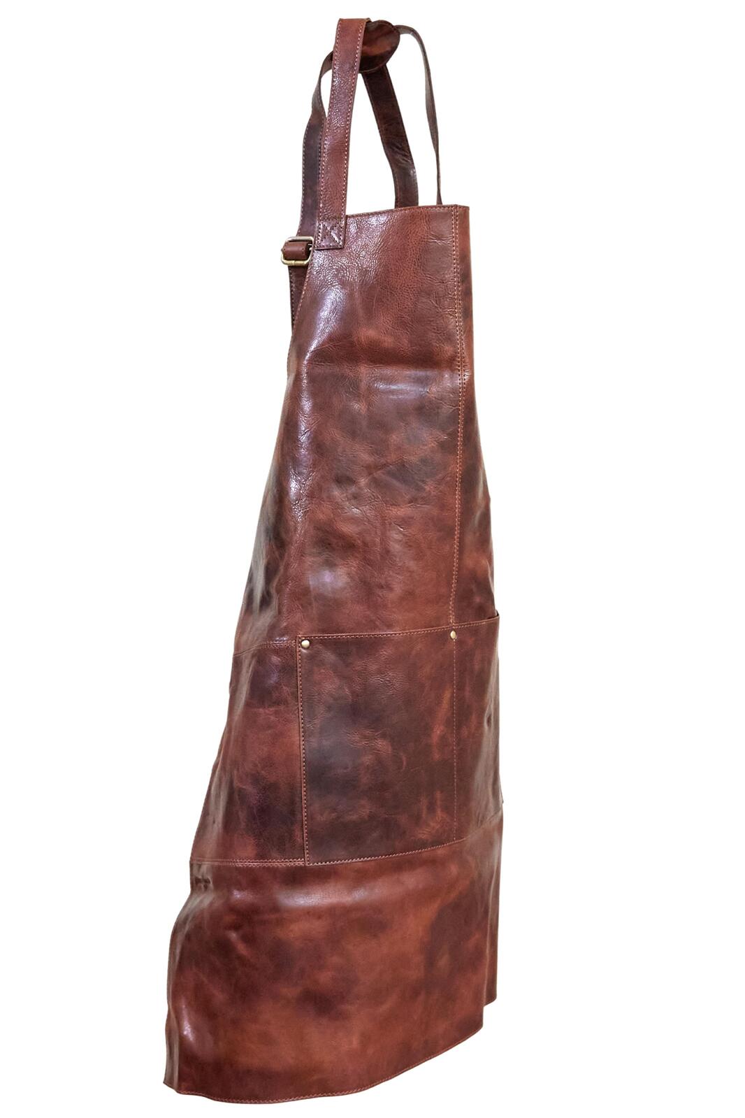 Pierre Cardin Professional Leather Apron - Cognac