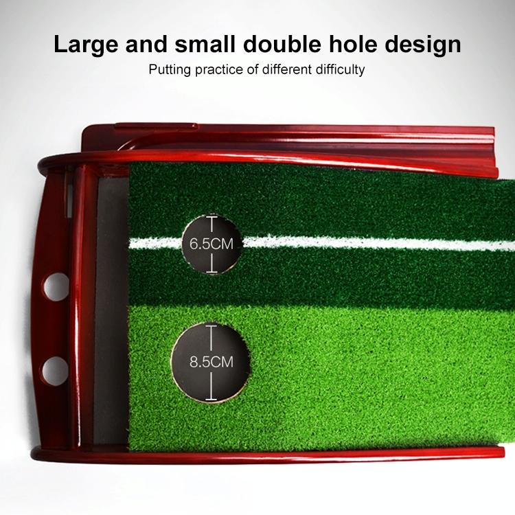 3m Golf Solid Wood Putter Trainer Practice Set Training Mat
