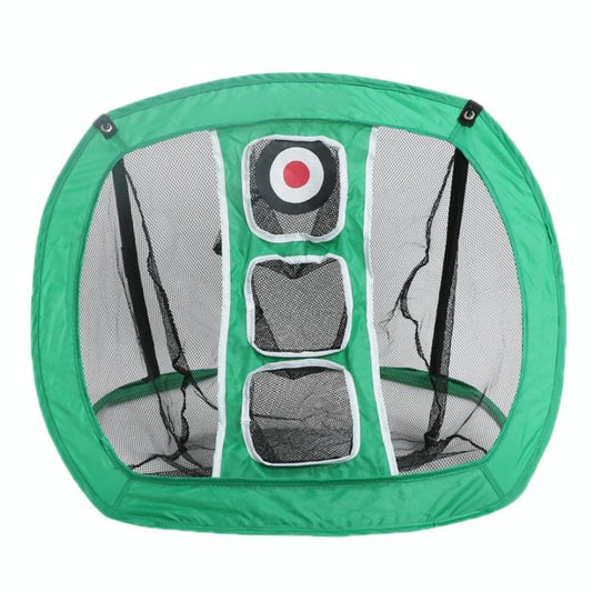 Foldable Square Golf Net for Indoor Practice - Green Black Net